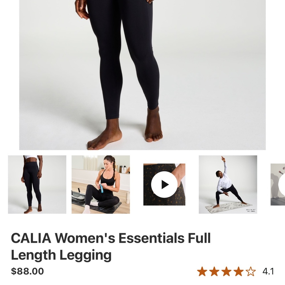 CALIA Women's Navy Full Length Legging